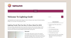 Desktop Screenshot of lightinggeek.net